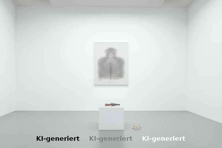 Erfurter Galerie erlaubt interaktives Zielen mit Softair auf KI-generierte Ziele