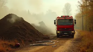 Gefahr durch Kompostasche: Feuerwehr rückt aus