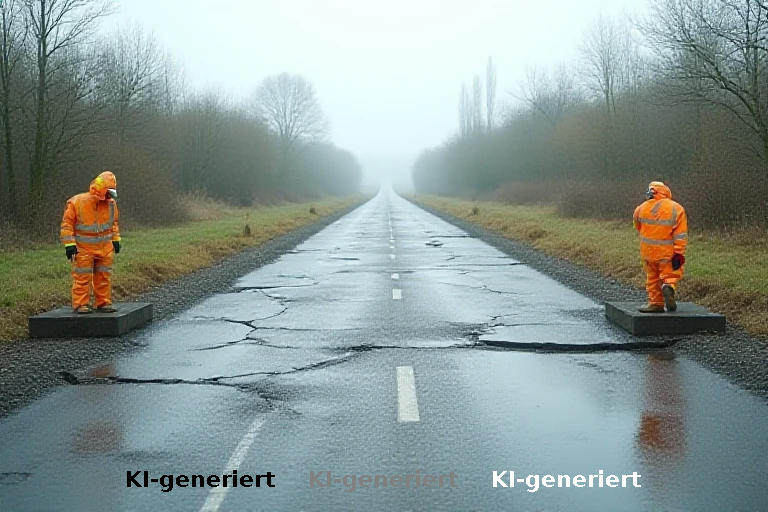 Land kündigt Reparatur des defekten Radwegs bei Elmshorn an