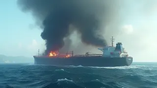 Tanker in der Straße von Hormus getroffen: UKMTO meldet Brand, Täter unbekannt