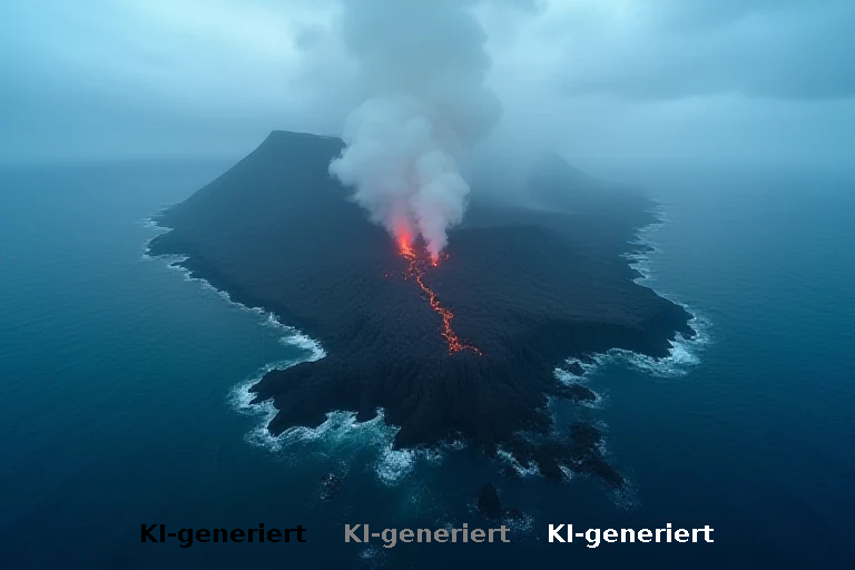 Vulkanausbruch in Indonesien formt neue Landmassen im Meer
